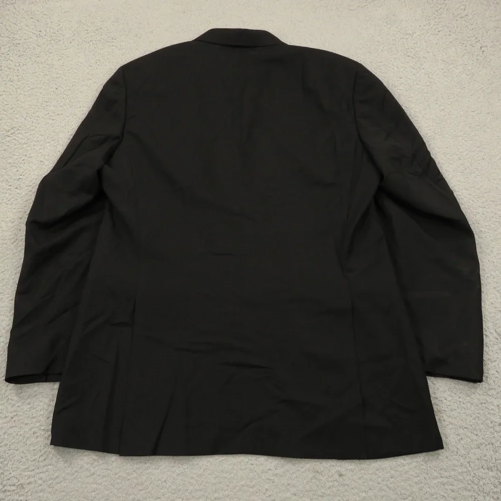 Canali 1934 Blazer 44L Wool Black 2 Button Formal Jacket Italian Made Vented